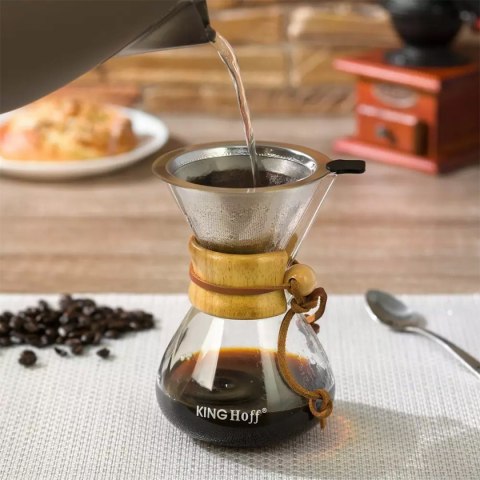 ZAPARZACZ FILTR STALOWY DO KAWY KINGHOFF KH-1637 ZAPARZACZ FILTR STALOWY DO KAWY KINGHOFF KH-1637