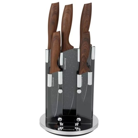 ZESTAW 5 KUCHENNYCH NOŻY W STOJAKU KLAUSBERG KB-7615 ZESTAW 5 KUCHENNYCH NOŻY W STOJAKU KLAUSBERG KB-7615