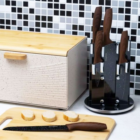 ZESTAW 5 KUCHENNYCH NOŻY W STOJAKU KLAUSBERG KB-7615 ZESTAW 5 KUCHENNYCH NOŻY W STOJAKU KLAUSBERG KB-7615