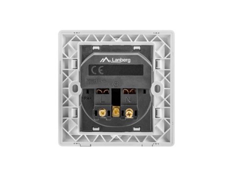 Gniazdko podtynkowe 230V pojedyncze + 2x USB 2.1A schuko Gniazdko podtynkowe 230V pojedyncze + 2x USB 2.1A schuko