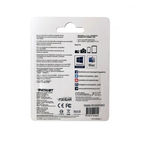 Karta microSDXC 128GB V30 Karta microSDXC 128GB V30