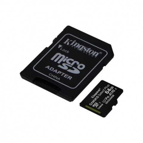 Karta pamięci microSD 64GB Canvas Select Plus 100MB/s Adapter Karta pamięci microSD 64GB Canvas Select Plus 100MB/s Adapter