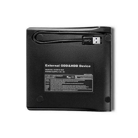 Obudowa/kieszeń na napęd optyczny CD/DVD SATA | USB3.0 | 9.5mm Obudowa/kieszeń na napęd optyczny CD/DVD SATA | USB3.0 | 9.5mm