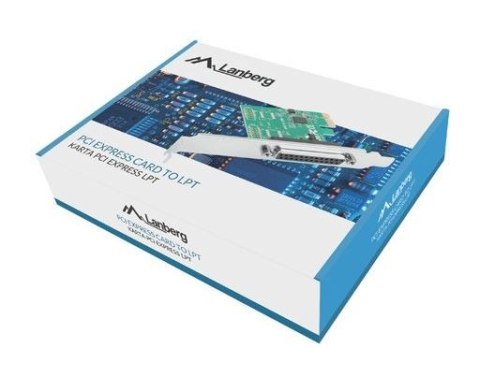 Karta PCI EXPRESS LPT (DB25) X1 LANBERG + ŚLEDŹ LOW PROFILE Karta PCI EXPRESS LPT (DB25) X1 LANBERG + ŚLEDŹ LOW PROFILE