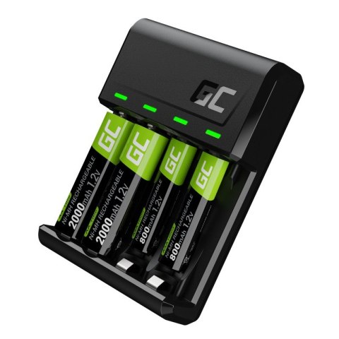 Ładowarka VitalCharger + akumulatory 2xAA 2000mAh + 2xAAA 800mAh Ładowarka VitalCharger + akumulatory 2xAA 2000mAh + 2xAAA 800mAh