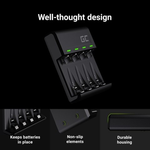 Ładowarka VitalCharger + akumulatory 2xAA 2000mAh + 2xAAA 800mAh Ładowarka VitalCharger + akumulatory 2xAA 2000mAh + 2xAAA 800mAh