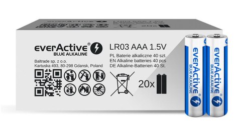 Baterie LR03/AAA Blue Alkaline40 szt. Edycja limitowana Baterie LR03/AAA Blue Alkaline40 szt. Edycja limitowana