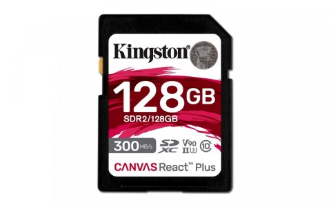 Karta pamięci SD 128GB Canvas React Plus 300/260 UHS-II U3 Karta pamięci SD 128GB Canvas React Plus 300/260 UHS-II U3