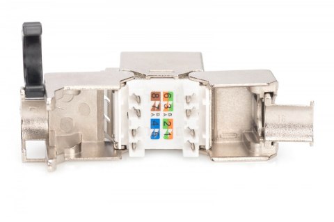 Moduł Keystone RJ45 (8P8C) kat. 8.1 STP, ekranowany, beznarzędziowy, stalowy Moduł Keystone RJ45 (8P8C) kat. 8.1 STP, ekranowany, beznarzędziowy, stalowy