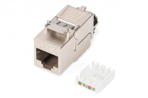 Moduł Keystone RJ45 (8P8C) kat. 8.1 STP, ekranowany, beznarzędziowy, stalowy Moduł Keystone RJ45 (8P8C) kat. 8.1 STP, ekranowany, beznarzędziowy, stalowy