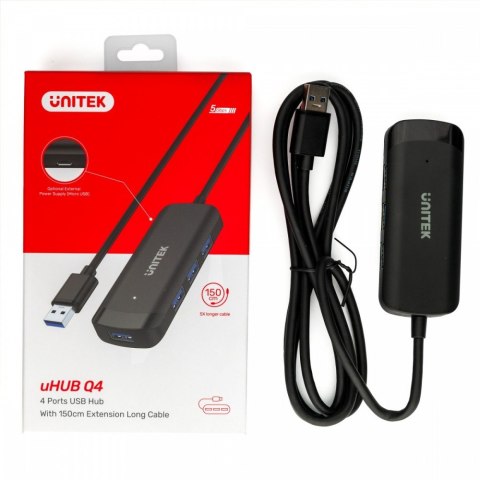HUB USB-C; 4x USB-A 3.1; kabel 150cm; H1111E HUB USB-C; 4x USB-A 3.1; kabel 150cm; H1111E