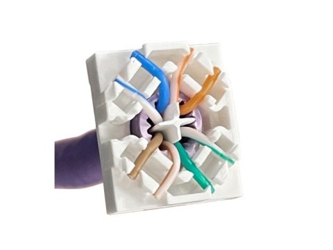 Moduł keystone RJ45 beznarzędziowy STP kat.6A PoE+ Moduł keystone RJ45 beznarzędziowy STP kat.6A PoE+