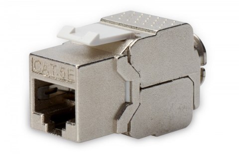 Moduł (gniazdo) Keystone kat. 5e, RJ45 (8P8C), STP, ekranowany, beznarzędziowy, stalowy, klasa D Moduł (gniazdo) Keystone kat. 5e, RJ45 (8P8C), STP, ekranowany, beznarzędziowy, stalowy, klasa D