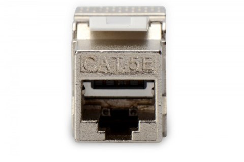 Moduł (gniazdo) Keystone kat. 5e, RJ45 (8P8C), STP, ekranowany, beznarzędziowy, stalowy, klasa D Moduł (gniazdo) Keystone kat. 5e, RJ45 (8P8C), STP, ekranowany, beznarzędziowy, stalowy, klasa D