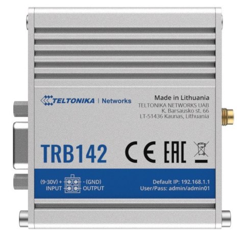 Bramka LTE TRB142 (Cat 1), 3G, 2G, USB Bramka LTE TRB142 (Cat 1), 3G, 2G, USB