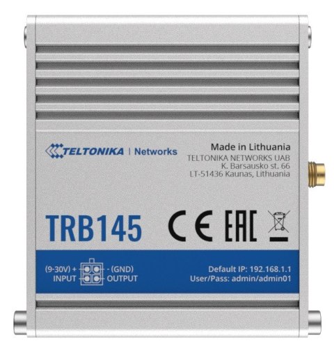Bramka LTE TRB145 (Cat 1), 3G, 2G, USB, RS485 Bramka LTE TRB145 (Cat 1), 3G, 2G, USB, RS485