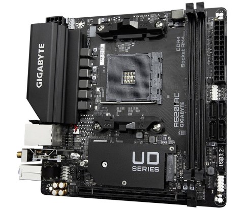 Płyta główna A520I AC AM4 2DDR4 DP/2HDMI mITX Płyta główna A520I AC AM4 2DDR4 DP/2HDMI mITX