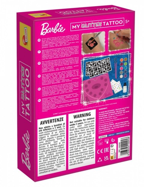 Tatuaże brokatowe Barbie Tatuaże brokatowe Barbie