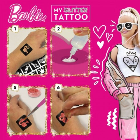 Tatuaże brokatowe Barbie Tatuaże brokatowe Barbie
