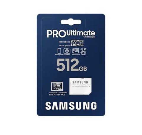 Karta pamięci microSD MB-MY512SA/WW Pro Ultimate 512GB + Adapter Karta pamięci microSD MB-MY512SA/WW Pro Ultimate 512GB + Adapter