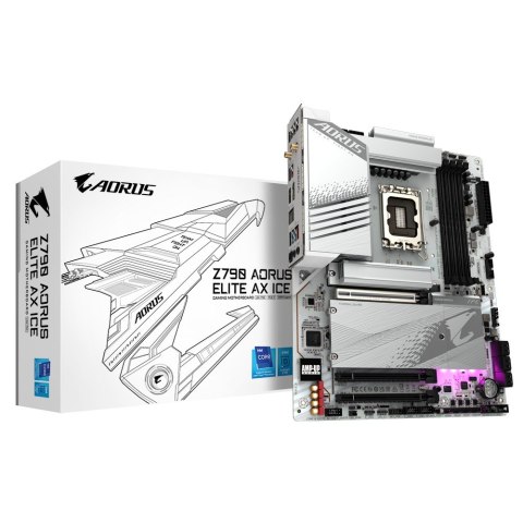 Płyta główna Z790 AORUS ELITE AX ICE S1700 4DDR5 USB/DP ATX Płyta główna Z790 AORUS ELITE AX ICE S1700 4DDR5 USB/DP ATX