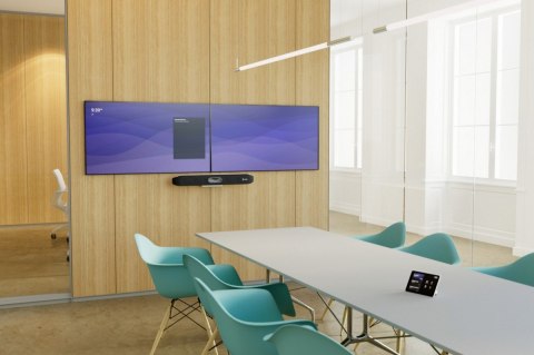 Zestaw do wideokonferencji Studio X50 Video Bar z kontrolerem TC8 Zestaw do wideokonferencji Studio X50 Video Bar z kontrolerem TC8