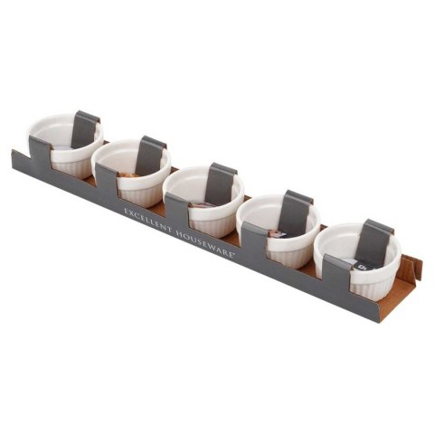 KOKILKI MISECZKI PORCELANOWE DO ZAPIEKANIA 5 szt. OKRĄGŁE 279008 KOKILKI MISECZKI PORCELANOWE DO ZAPIEKANIA 5 szt. OKRĄGŁE 279008