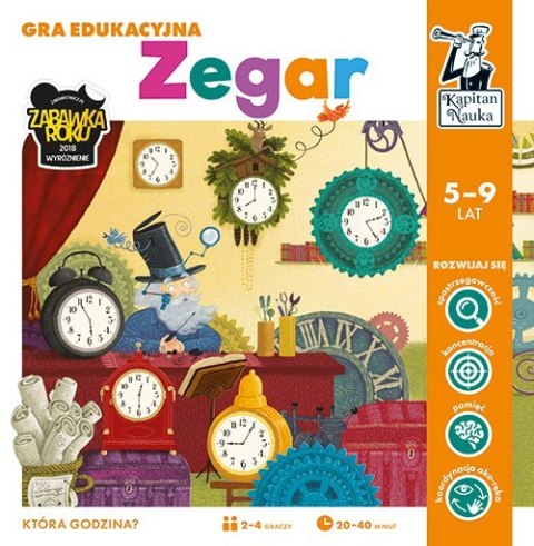 Gra edukacyjna "Zegar" dla dzieci 5-9 lat + Nauka odczytywania czasu i pór dnia + Gra planszowa dla 2-4 osób Gra edukacyjna "Zegar" dla dzieci 5-9 lat + Nauka odczytywania czasu i pór dnia + Gra planszowa dla 2-4 osób