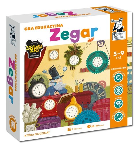 Gra edukacyjna "Zegar" dla dzieci 5-9 lat + Nauka odczytywania czasu i pór dnia + Gra planszowa dla 2-4 osób Gra edukacyjna "Zegar" dla dzieci 5-9 lat + Nauka odczytywania czasu i pór dnia + Gra planszowa dla 2-4 osób