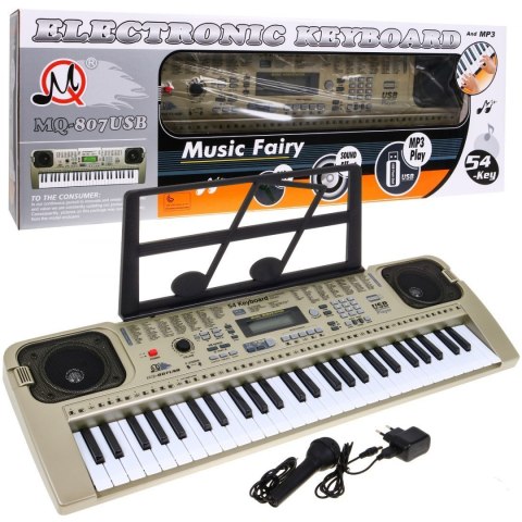 Keyboard z trybem lekcji dla dzieci 5+ Mikrofon - model nr 807 Keyboard z trybem lekcji dla dzieci 5+ Mikrofon - model nr 807