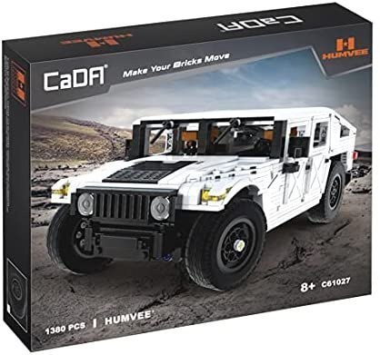 Klocki techniczne CaDA 1386 el. Humvee pojazd wojskowy 1:12 dla dzieci 8+ Klocki techniczne CaDA 1386 el. Humvee pojazd wojskowy 1:12 dla dzieci 8+