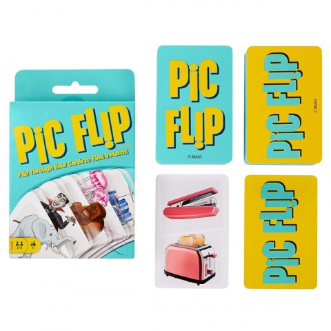 Logiczna gra karciana Pic Flip dla dzieci 7+ Zabawa w skojarzenia + 110 kart z obrazkami Logiczna gra karciana Pic Flip dla dzieci 7+ Zabawa w skojarzenia + 110 kart z obrazkami