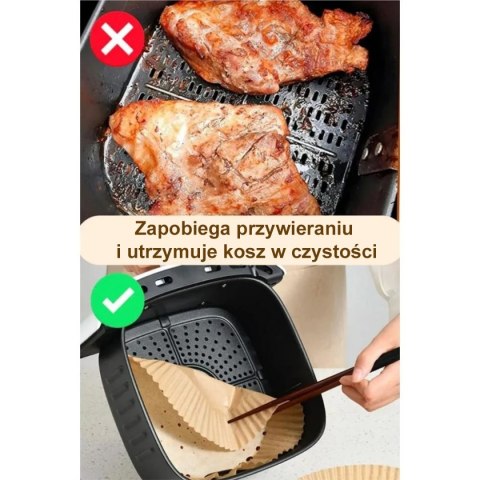 WKŁAD PAPIEROWY DO FRYTOWNICY 20cm 100szt. 3327 WKŁAD PAPIEROWY DO FRYTOWNICY 20cm 100szt. 3327