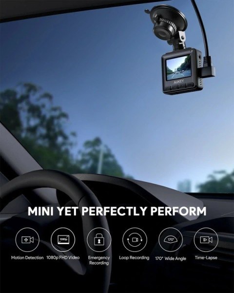 DRA5 Kamera samochodowa Rejestrator | Full HD 1920x1080@30p | 170° | microSD | 1.5" LED