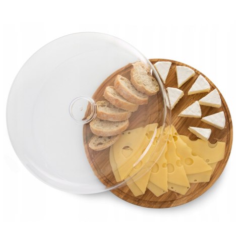 PATERA DREWNIANA Z KLOSZEM 30cm NA SERY CIASTO PATERA DREWNIANA Z KLOSZEM 30cm NA SERY CIASTO
