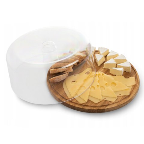 PATERA DREWNIANA Z KLOSZEM 30cm NA SERY CIASTO PATERA DREWNIANA Z KLOSZEM 30cm NA SERY CIASTO