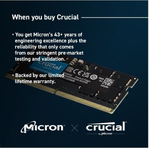 Pamięć do notebooka DDR5 SODIMM 64GB(2*32) /5600 CL46 (16Gbit) Pamięć do notebooka DDR5 SODIMM 64GB(2*32) /5600 CL46 (16Gbit)
