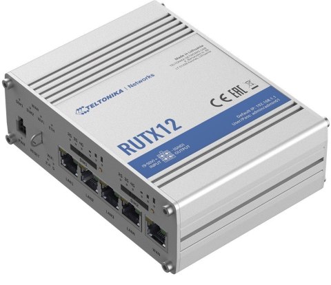 Router LTE RUTX12 (Cat 6), WiFi, BLE, GNSS, Ethernet Router LTE RUTX12 (Cat 6), WiFi, BLE, GNSS, Ethernet