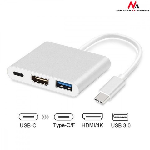 Adapter USB-C - HDMI / USB 3.0 / USB-C MCTV-840 Adapter USB-C - HDMI / USB 3.0 / USB-C MCTV-840