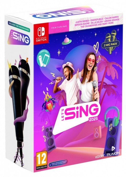 Gra Nintendo Switch Lets Sing 2025 2-mic Gra Nintendo Switch Lets Sing 2025 2-mic