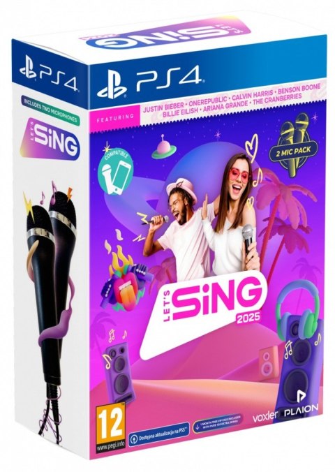 Gra PlayStation 4 Lets Sing 2025 2-mic Gra PlayStation 4 Lets Sing 2025 2-mic