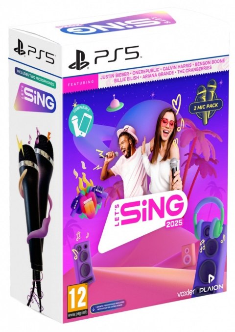 Gra PlayStation 5 Lets Sing 2025 2-mic Gra PlayStation 5 Lets Sing 2025 2-mic