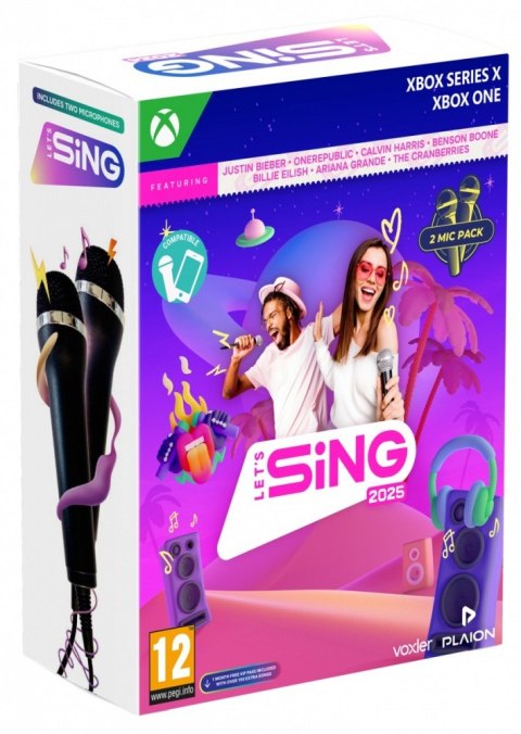 Gra Xbox one/Xbox Series X Lets Sing 2025 2-mic Gra Xbox one/Xbox Series X Lets Sing 2025 2-mic