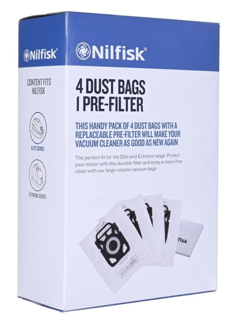 NILFISK Worki do odkurzaczy ELITE 4szt NILFISK Worki do odkurzaczy ELITE 4szt