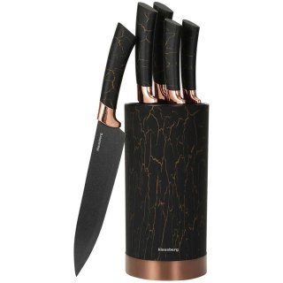 ZESTAW 5 NOŻY KUCHENNYCH W STOJAKU KINGHOFF KH-7800