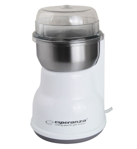 Młynek do kawy Esperanza Lungo EKC002W (160W; udarowy; kolor biały) Młynek do kawy Esperanza Lungo EKC002W (160W; udarowy; kolor biały)