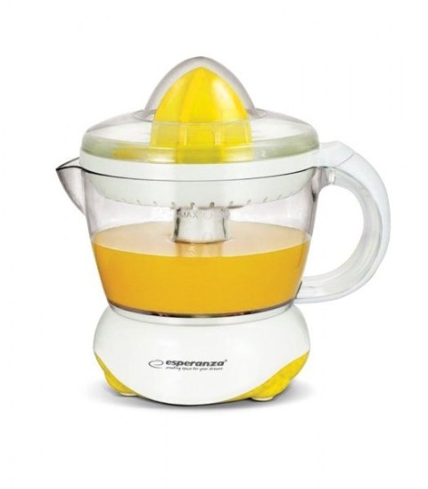 Wyciskarka wolnoobrotowa do cytrusów Esperanza Clementine EKJ001Y (25W; 0,75l; kolor żółty) Wyciskarka wolnoobrotowa do cytrusów Esperanza Clementine EKJ001Y (25W; 0,75l; kolor żółty)
