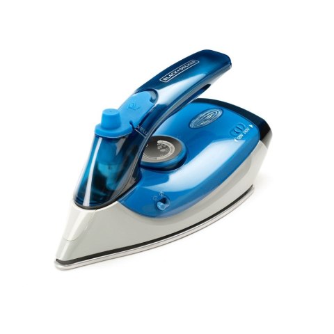 Żelazko turystyczne Black+Decker BXIR1000E (1000W; niebiesko-srebrny) Żelazko turystyczne Black+Decker BXIR1000E (1000W; niebiesko-srebrny)