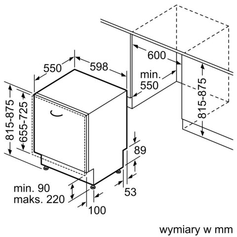 Zmywarka do zabudowy BOSCH SMV4EVX01E Zmywarka do zabudowy BOSCH SMV4EVX01E