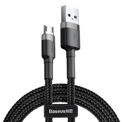 Kabel Baseus cafule CAMKLF-BG1 (USB M - Micro USB M; 1m; kolor szaro-czarny) Kabel Baseus cafule CAMKLF-BG1 (USB M - Micro USB M; 1m; kolor szaro-czarny)